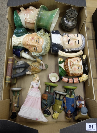 Appraisal: A collection of pottery to include Royal Doulton toby jugs