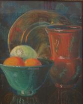 Appraisal: Pastel Still Life of Fruit Pastel on paper depicting a