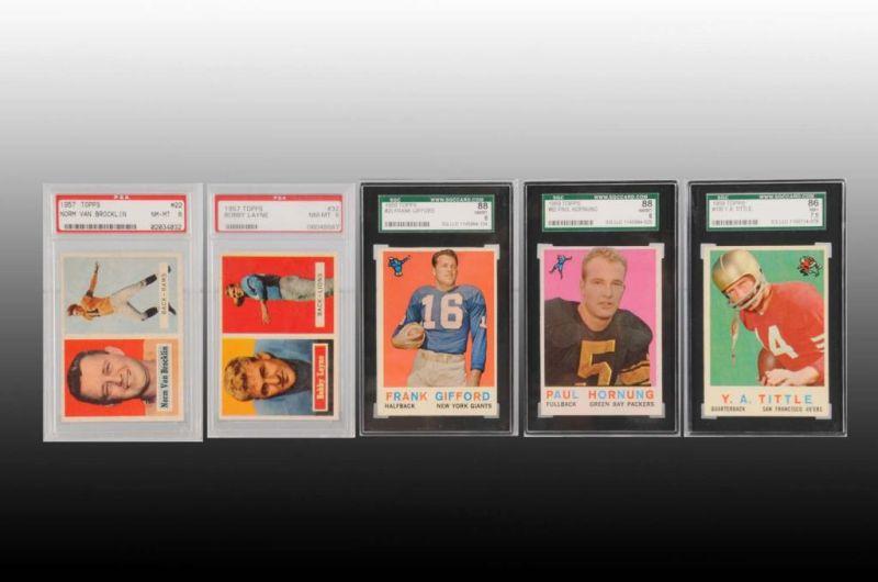 Appraisal: Lot of - Topps Football Cards Description Includes Chuck Drazenovich