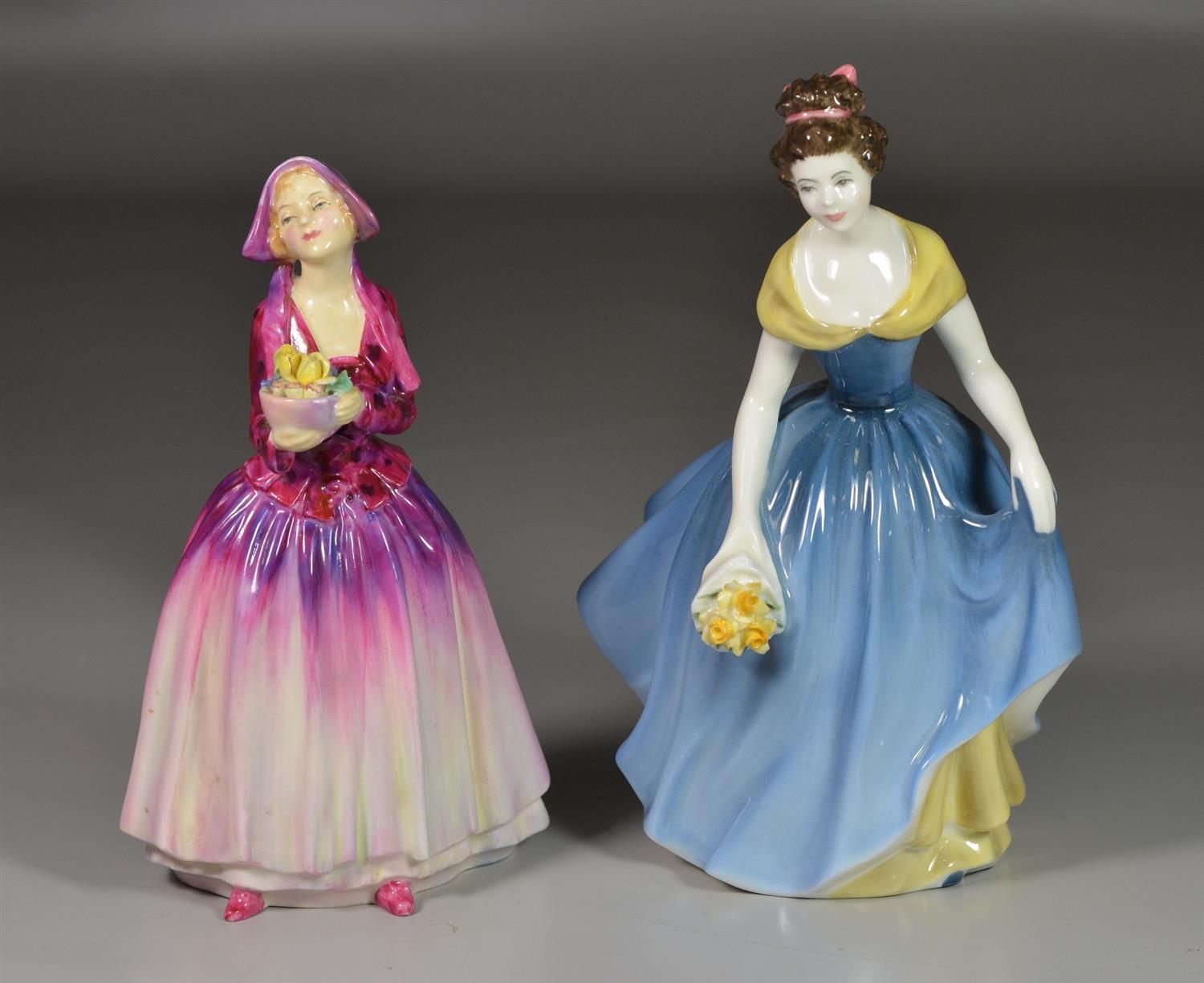 Appraisal: Royal Doulton bone china figurines Dorcas HN Melanie HN tallest