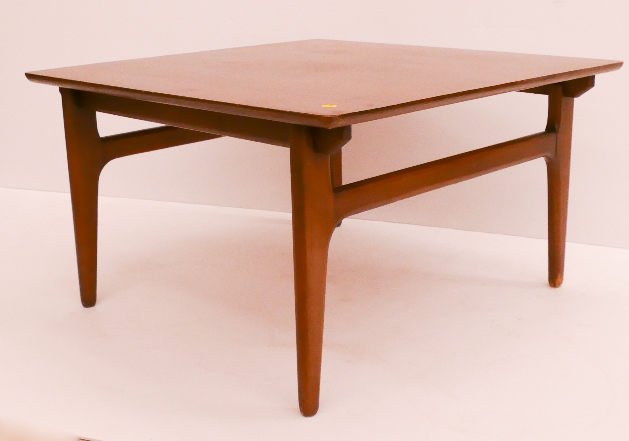 Appraisal: Midcentury Walnut Square End Table- x ''