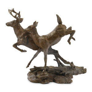 Appraisal: Mark Hopkins American th st Century th Century Prancing Deer