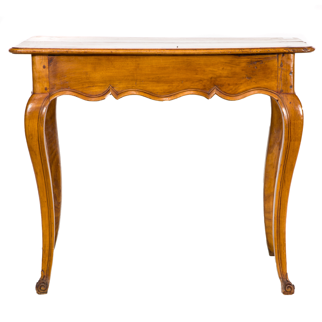 Appraisal: A FRENCH PROVINCIAL FRUITWOOD WORK TABLE A French Provincial fruitwood