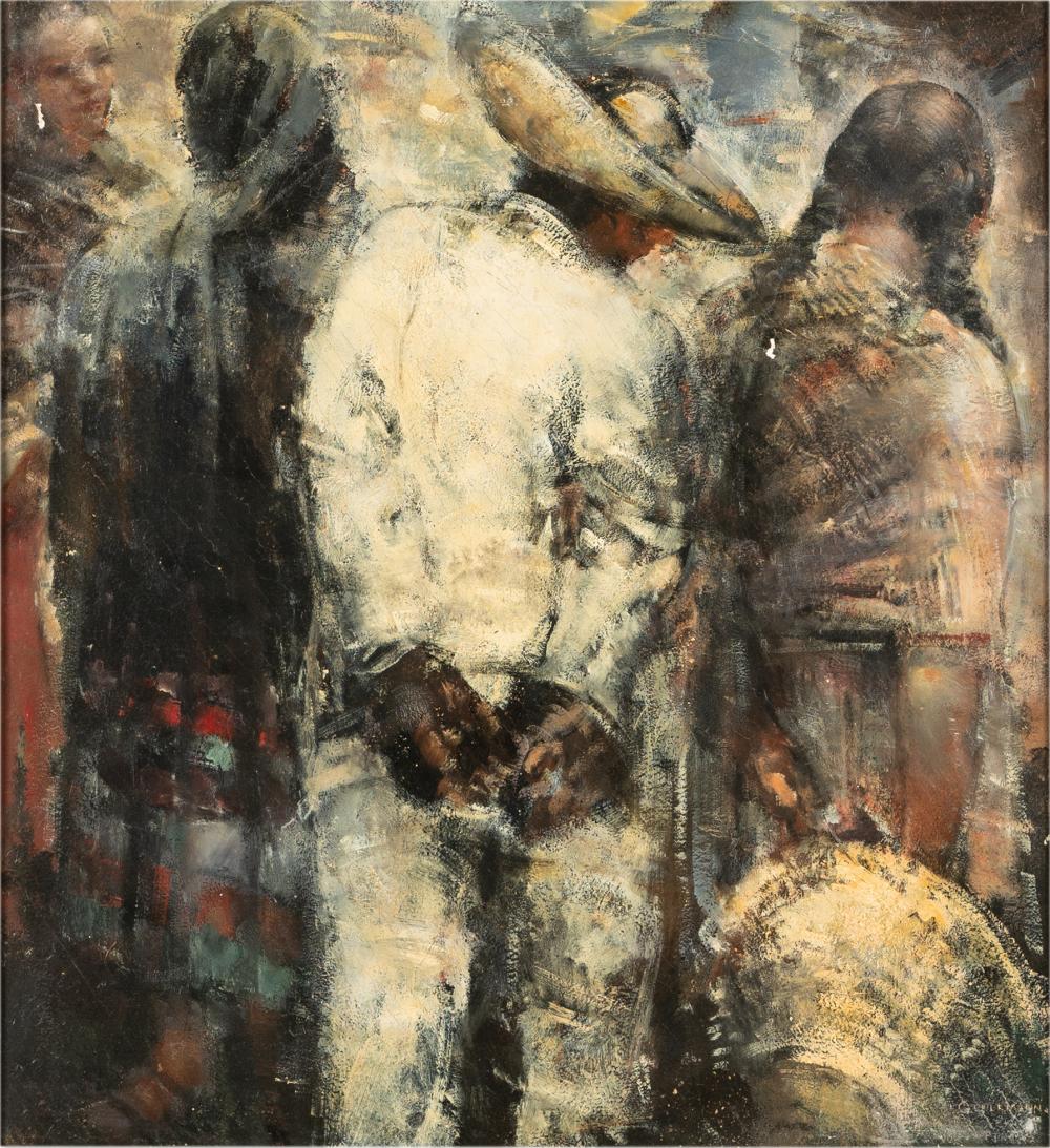 Appraisal: GRIGORY GLUCKMANN - Manana is Another Day oil on board