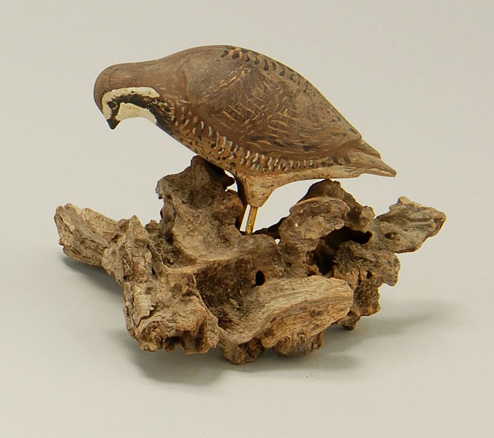 Appraisal: MINIATURE BOBWHITE QUAIL Attributed to Peter Peltz of Sandwich Massachusetts