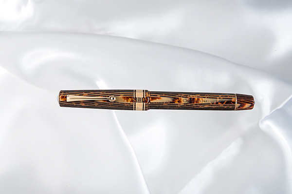 Appraisal: Omas Extra - Arco brown with gold highlights Celluloid Collection