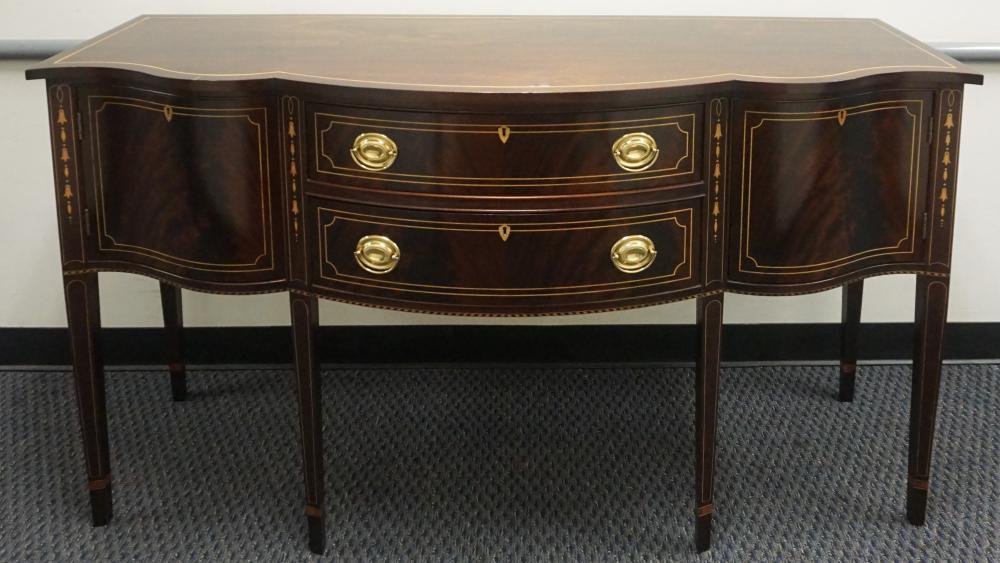 Appraisal: Stickley Colonial Williamsburg Reproduction Satinwood Inlaid Mahogany Sideboard x x