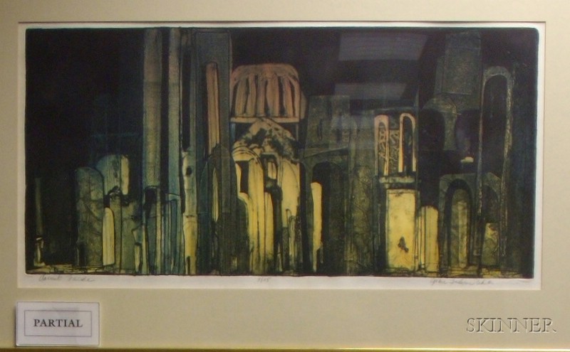 Appraisal: Five Contemporary Intaglio Prints each signed Grace White l r