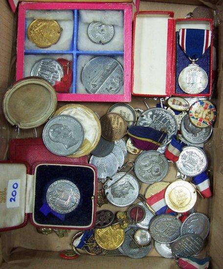 Appraisal: A small collection of royal commemorative medals and badges th