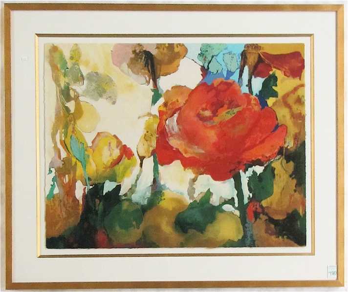 Appraisal: PATRICIA NIX GICLEE ON PAPER Texas th st century Roses