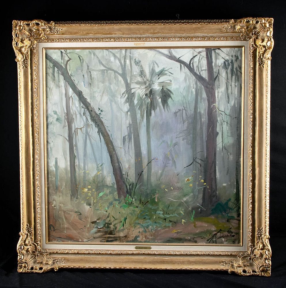 Appraisal: W Draper Painting - Cypress Swamp North Carolina William Franklin