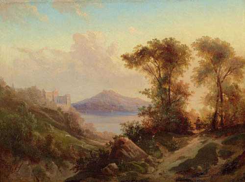 Appraisal: FREY JOHANN JAKOB Basel - Frascati attributed Coast of Naples