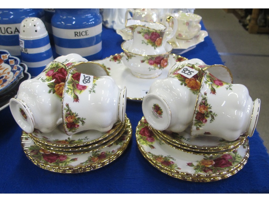 Appraisal: Royal Albert Old Country Roses six setting teaset