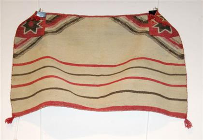 Appraisal: Navajo child's wearing blanket woven with partially raveled wool x