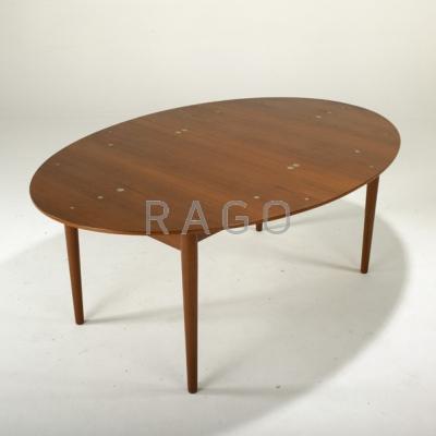 Appraisal: FINN JUHL NIELS VODDER Judas dining table Denmark s Teak