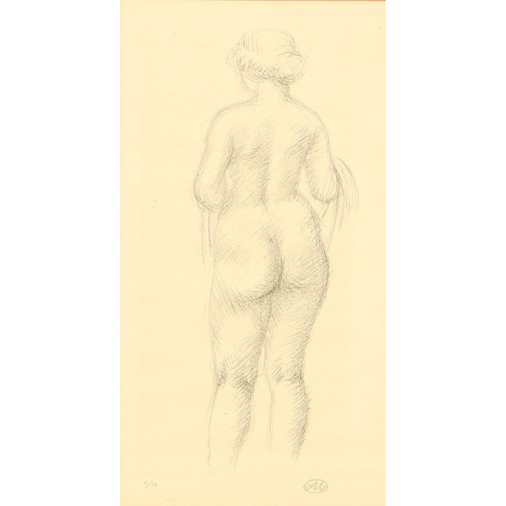 Appraisal: Aristide Maillol French - Femme Nue de dos Tenant une