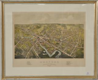 Appraisal: Hand colored lithograph Medford W Medford Distillery and U S