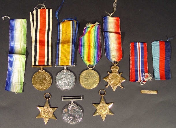 Appraisal: World War I and World War II military medal group