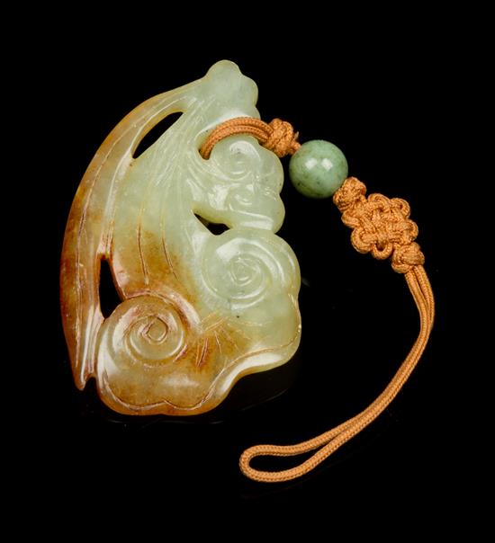 Appraisal: Sale Lot A Jade Pendant of a celadon and russet