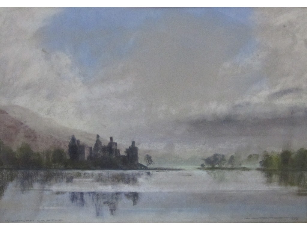 Appraisal: Pastel 'Kilchurn Castle' signed and dated Pasterson