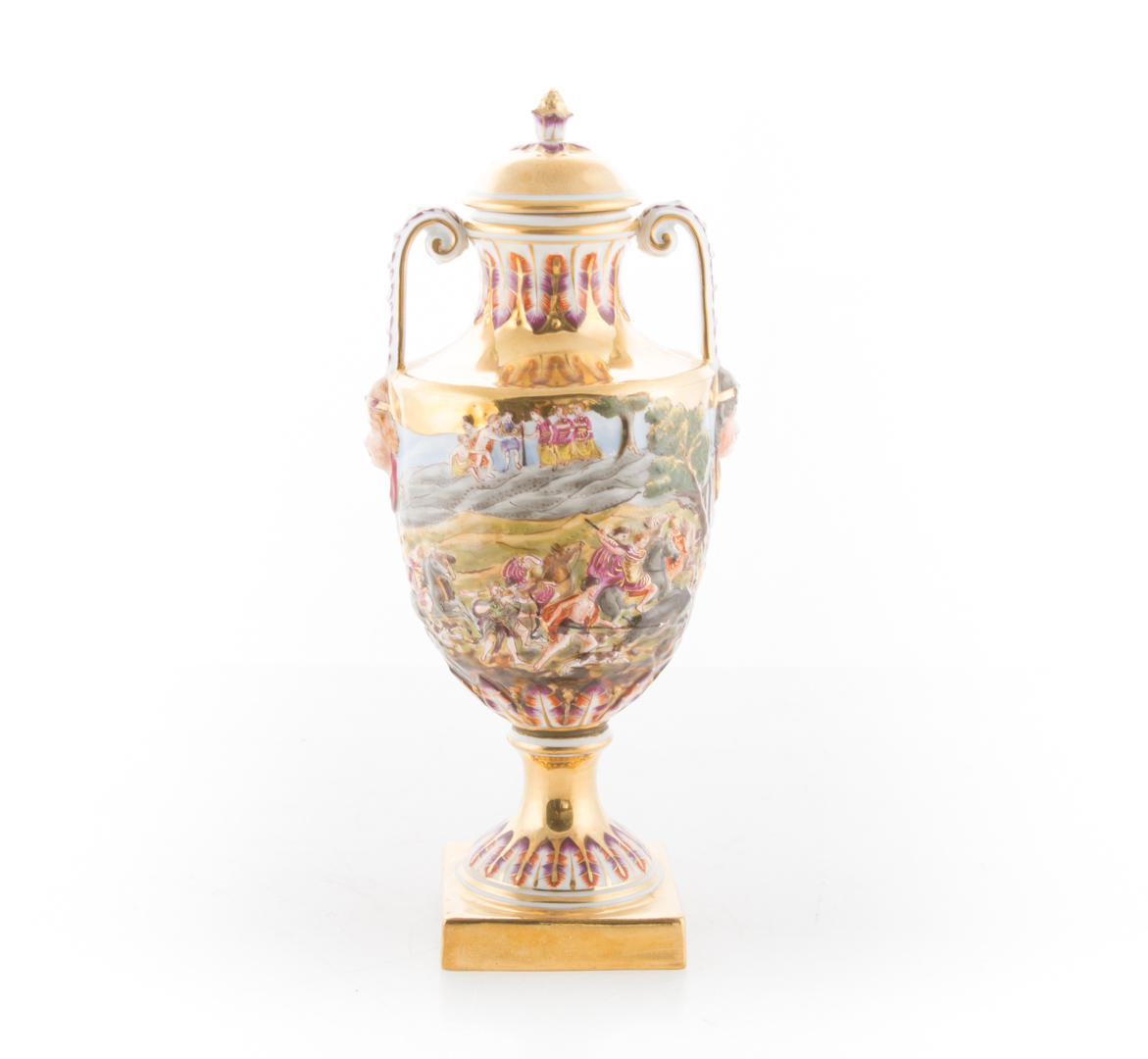 Appraisal: Capodimonte porcelain urn in H