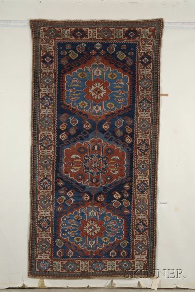 Appraisal: Kuba Long Rug Northeast Caucasus late th century outer guard