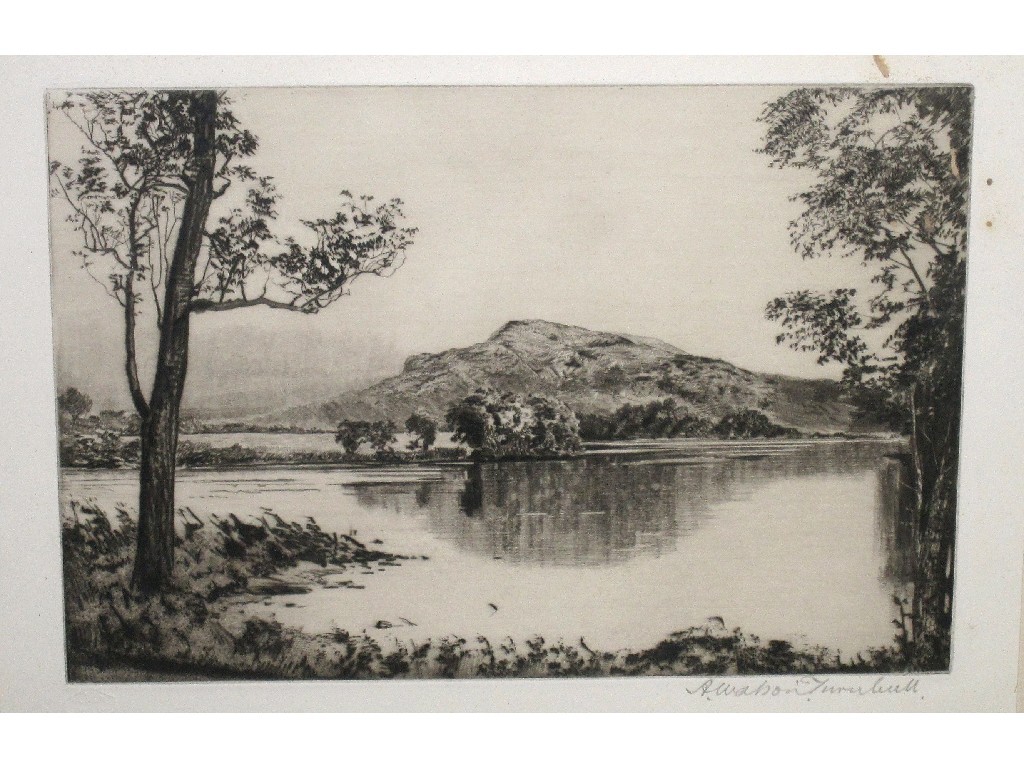 Appraisal: A WATSON TURNBULL Drypoint 'Loch Lomond at Ben Lomond' signed