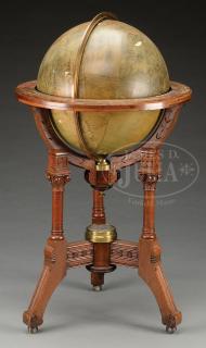 Appraisal: A H ANDREWS CO TERRESTRIAL LIBRARY GLOBE ON WALNUT STAND