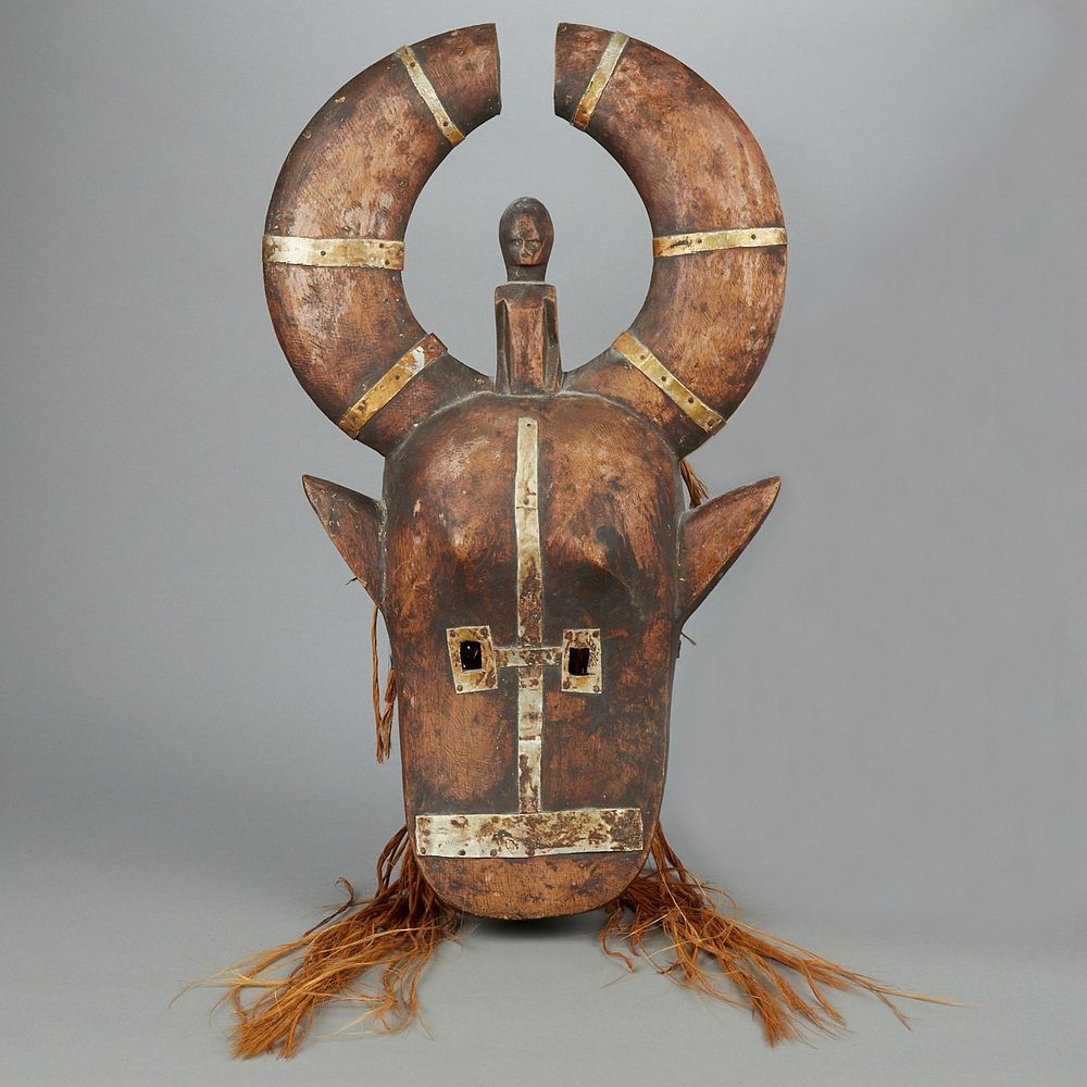 Appraisal: Bambara Bamana Buffalo African Mask Mali Bambara Bamana buffalo mask