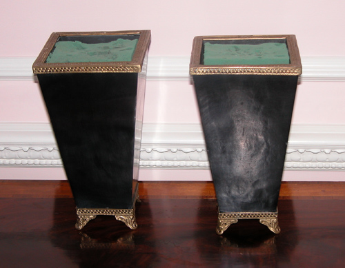 Appraisal: Pair of Decorative Planters th century Unknown x x inches