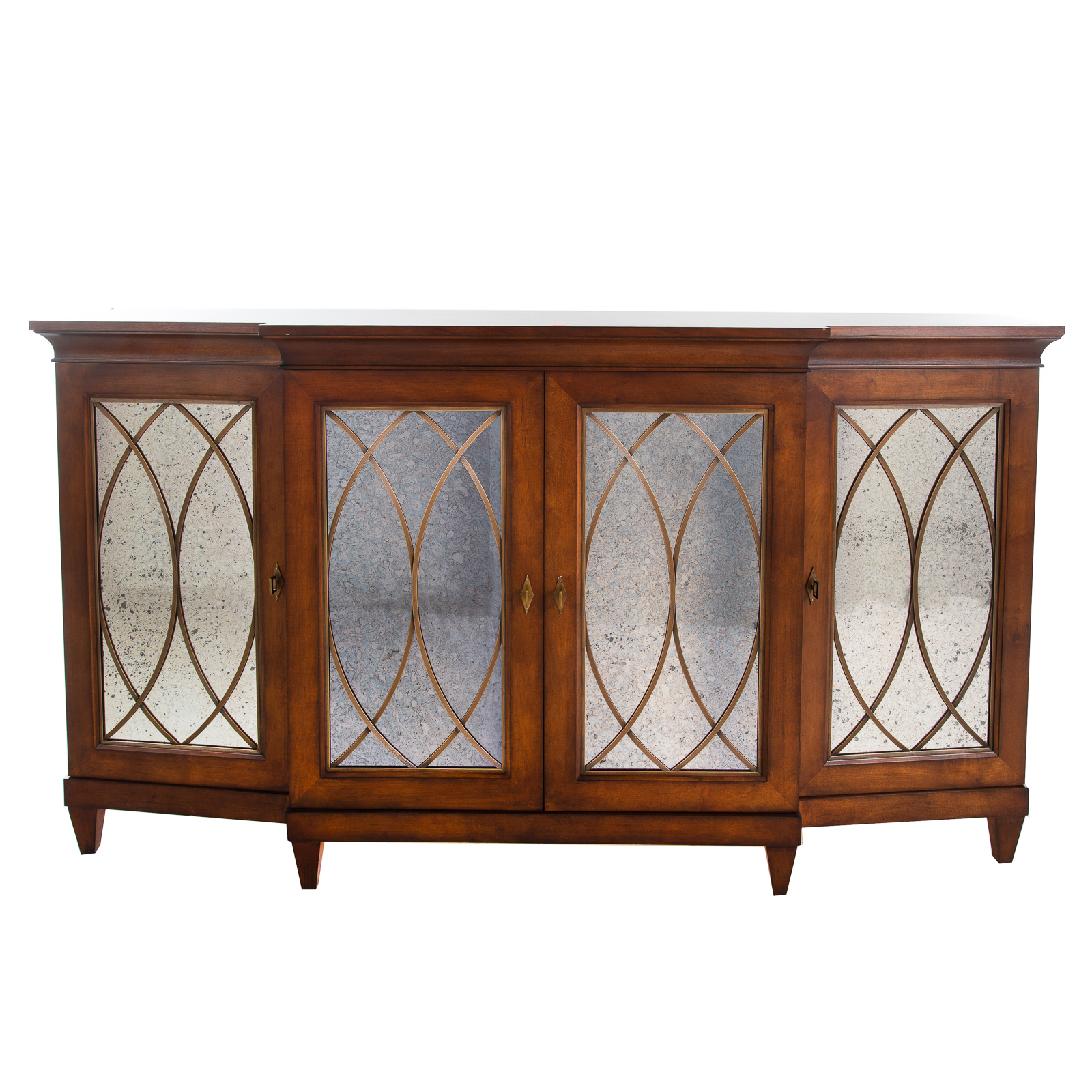 Appraisal: CENTURY FURNITURE CONTEMPORARY MIRRORED CREDENZA st century cherry credenza with