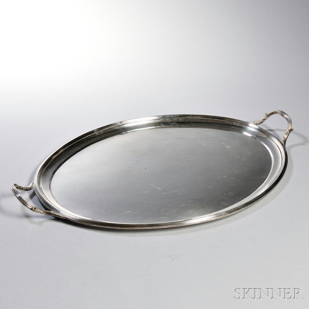 Appraisal: George V Sterling Silver Tray London - Sebastian Garrard Garrard