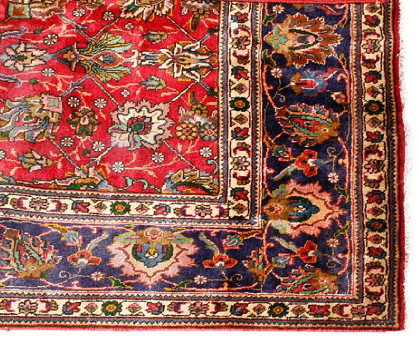 Appraisal: A Tabriz carpet size approximately ft x ft