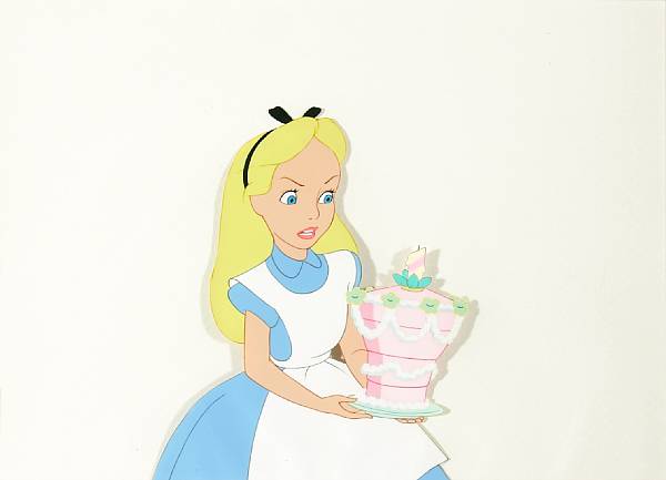 Appraisal: A Walt Disney celluloid from Alice in Wonderland gouache on