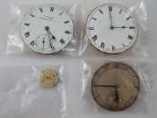 Appraisal: A mixed lot comprising four watch movements including Jaeger Le