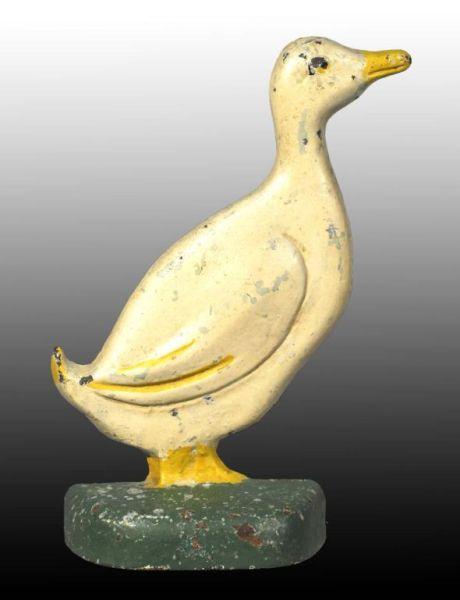 Appraisal: Cast Iron Duck Doorstop Description Very difficult-to-find Provenance Watt White