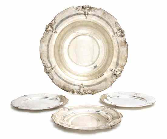 Appraisal: A Set of Ten American Sterling Silver Bread Plates Meriden