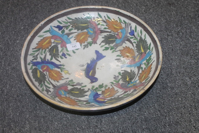 Appraisal: A PERSIAN TYPE DISH a Japanese Arita dish a Worcester