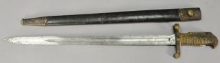 Appraisal: Springfield bayonet marked USN GGS Ames Chicopee Mass lg in