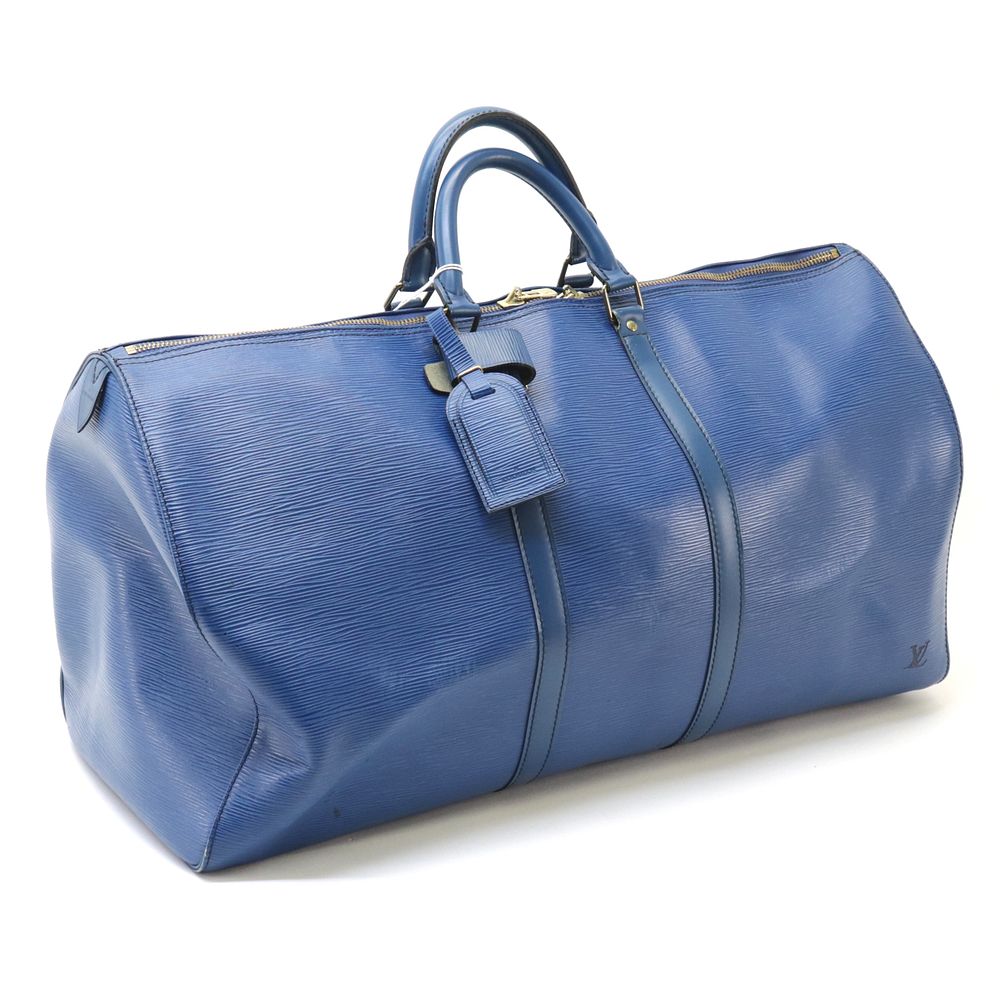 Appraisal: Louis Vuitton - Keepall Louis Vuitton Keepall in blue epi