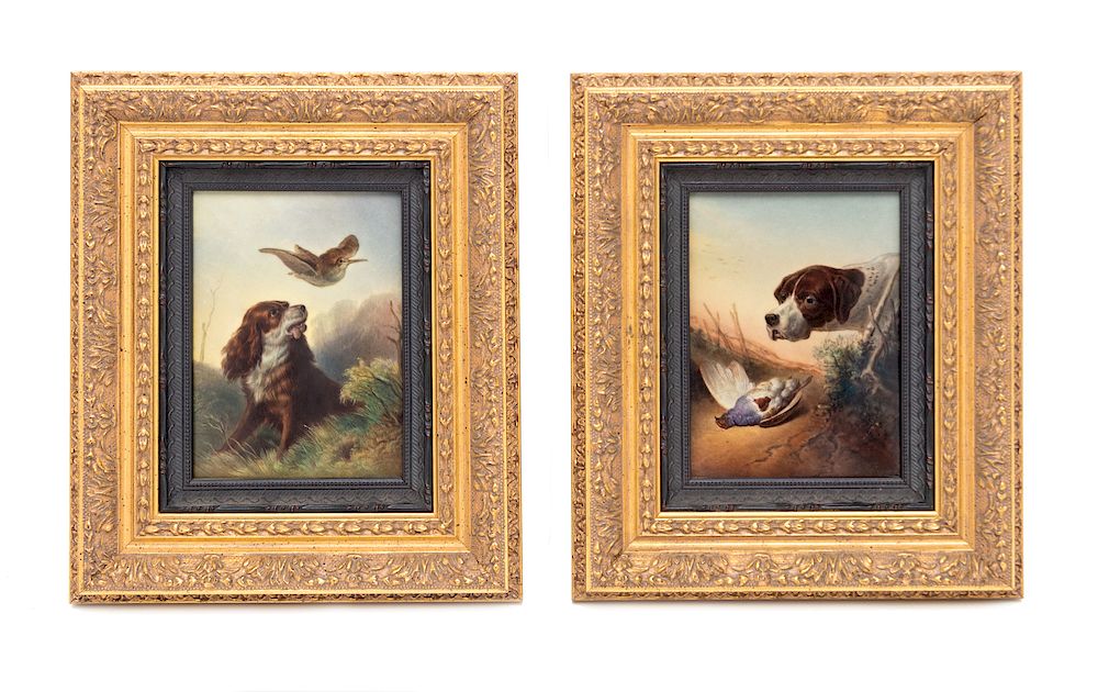 Appraisal: A Pair of Berlin K P M Porcelain Plaques A