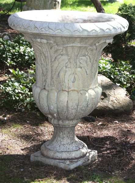 Appraisal: Cement garden urn h x diam In good conditon EST