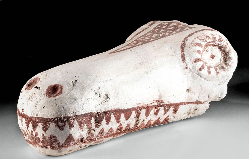 Appraisal: Romano-Egyptian Mummy Mask - Crocodile Head Egypt Romano-Egyptian period ca