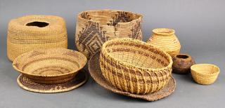 Appraisal: lot of Native American basketry group lot of Native American