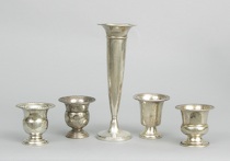 Appraisal: A Lot Of Five Sterling Silver Items A lot of