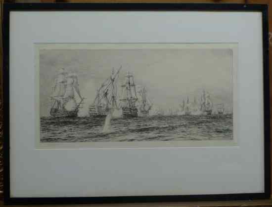 Appraisal: William Lionel Wyllie - set of three etchings The Battle