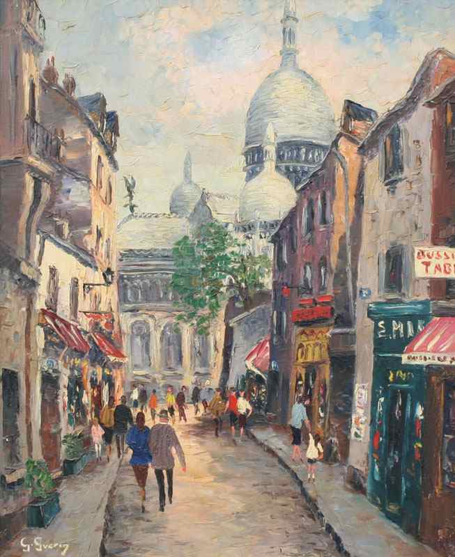 Appraisal: GUERIN Georges France - ''Rue Du Chevalier De La Barre''