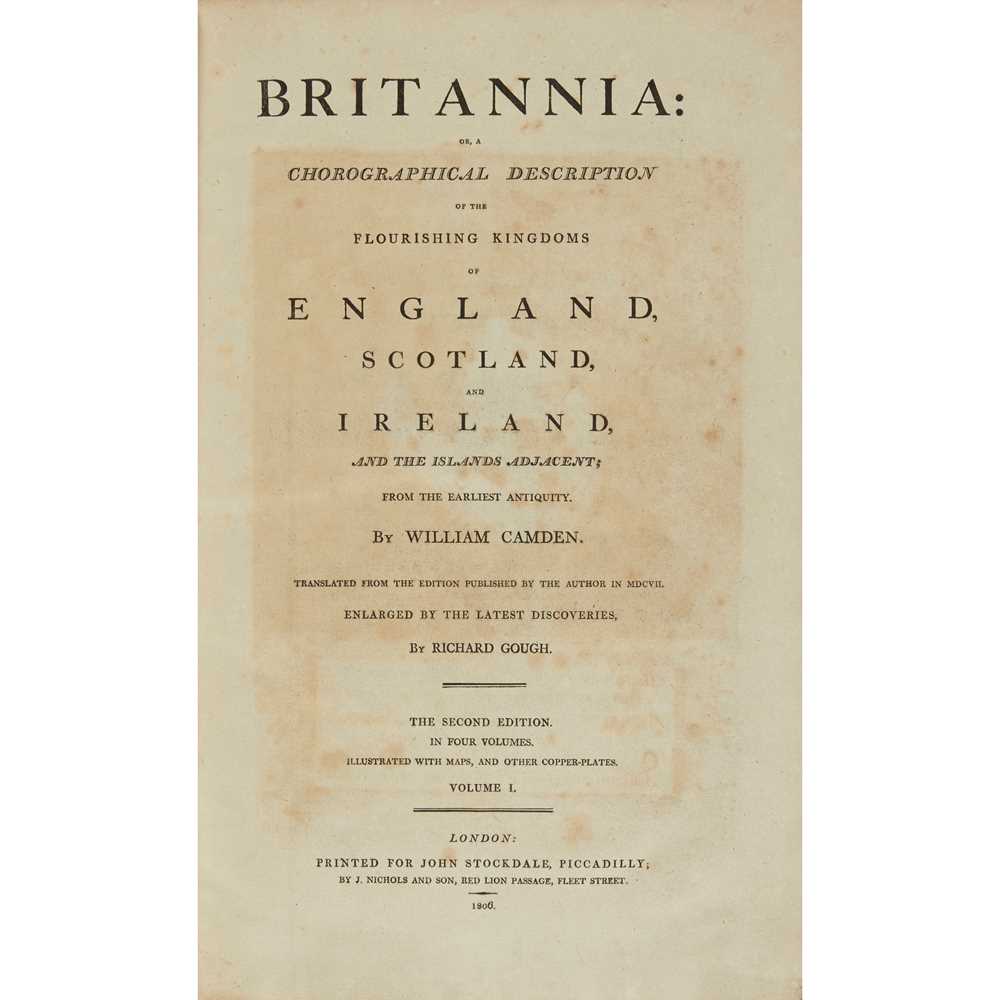 Appraisal: CAMDEN WILLIAM BRITANNIA OR A CHRONOGRAPHICAL DESCRIPTION of the Flourishing