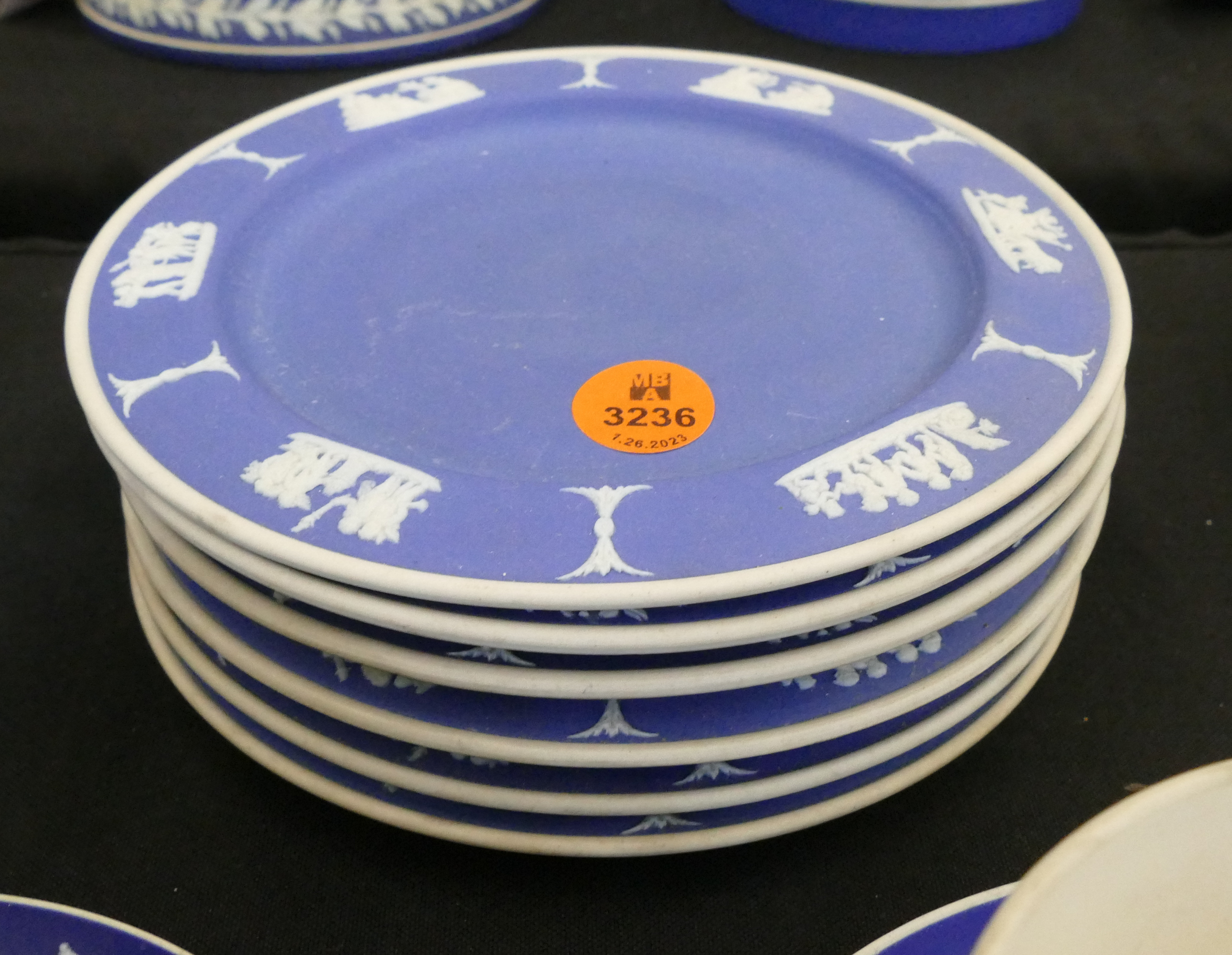 Appraisal: pc Wedgwood Jasperware Blue Small Plates- ''