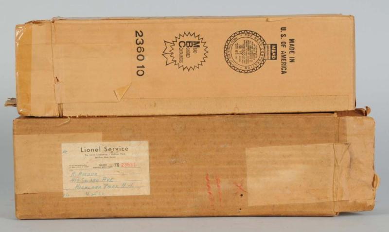 Appraisal: Lot of Lionel Train Boxes Description Post-war Includes - GG